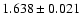 $1.638\pm0.021$