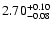 $\rm 2.70_{-0.08}^{+0.10}$