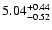 $\rm 5.04_{-0.52}^{+0.44}$