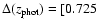 $\Delta(z_{\rm phot}) = [0.725$