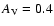 $A_{\rm V}=0.4$
