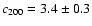 $c_{200}=3.4\pm0.3$