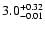 $\rm 3.0^{+0.32}_{-0.01}$