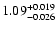 $\rm 1.09^{+0.019}_{-0.026}$