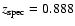 $z_{\rm spec}=0.888$
