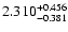 $\rm 2.310_{-0.381}^{+0.456}$