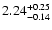 $\rm 2.24_{-0.14}^{+0.25}$