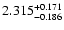 $\rm 2.315_{-0.186}^{+0.171}$