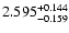 $\rm 2.595_{-0.159}^{+0.144}$