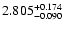 $\rm 2.805_{-0.090}^{+0.174}$