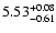 $\rm 5.53_{-0.61}^{+0.08}$