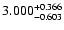$\rm 3.000_{-0.603}^{+0.366}$