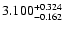 $\rm 3.100_{-0.162}^{+0.324}$