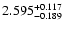 $\rm 2.595_{-0.189}^{+0.117}$