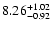 $8.26^{\rm +1.02}_{-0.92}$