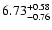 $6.73^{\rm +0.58}_{-0.76}$