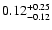 $0.12^{\rm +0.25}_{-0.12}$