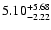 $5.10^{\rm +5.68}_{-2.22}$