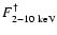 $F_{2-10~\rm {keV}}^\dagger$