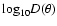 ${\rm log}_{10}D(\theta )$