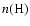 $n(\mbox{H})$