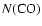 $N(\mbox{CO})$