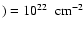 $) = 10^{22}~~{\rm cm}^{-2}$