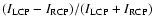 $(I_{\rm LCP}-I_{\rm RCP})/(I_{\rm LCP}+I_{\rm RCP})$