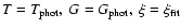 $T=T_{\rm phot},\ G=G_{\rm phot}, \ \xi=\xi_{\rm fit}$