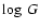 $\log ~G$