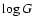 $\log G$