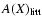 $A(X)_{\rm litt}$