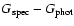 $G_{\rm spec}-G_{\rm phot}$
