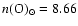 $n({\rm O})_{\odot}=8.66$