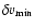 $\delta v_{\min}$