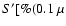 $S'[\% (0.1~\mu$