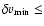 $\delta v_{\min} \leq $
