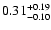 $\rm0.31_{-0.10} ^{+0.19}$