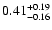 $\rm0.41_{-0.16} ^{+0.19}$