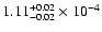 $\rm 1.11_{-0.02} ^{+0.02} \times 10^{-4}$