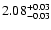 $\rm 2.08_{-0.03} ^{+0.03}$