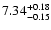 $\rm 7.34_{-0.15} ^{+0.18}$