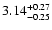 $\rm 3.14_{-0.25} ^{+0.27}$