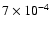 $7\times 10^{-4}$