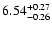 $\rm 6.54_{-0.26} ^{+0.27}$