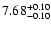 $\rm 7.68_{-0.10} ^{+0.10}$