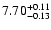 $\rm 7.70_{-0.13} ^{+0.11}$