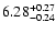 $\rm 6.28_{-0.24} ^{+0.27}$