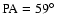 $\rm PA=59\hbox {$^\circ $ }$