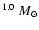 $^{1.0}~M_{\odot}$